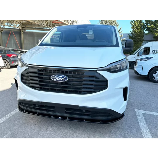 Ford Transit Custom 2023 on Gloss Black Standard Front Bumper Lip Splitter