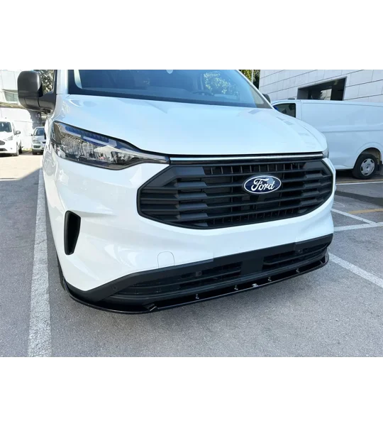 Ford Transit Custom 2023 on Gloss Black Standard Front Bumper Lip Splitter