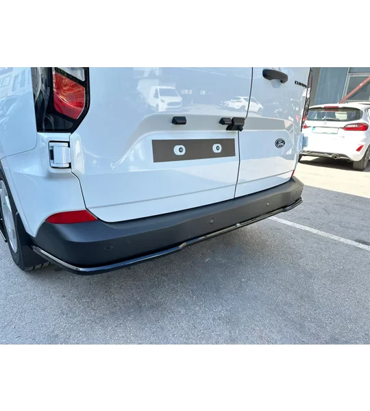Ford Transit Custom 2023 on Gloss Black Rear Bumper Lip Diffuser