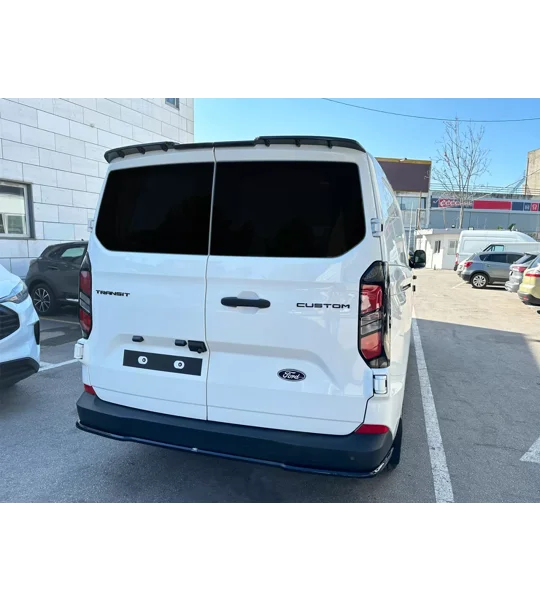 Ford Transit Custom 2023 on Gloss Black Rear Bumper Lip Diffuser