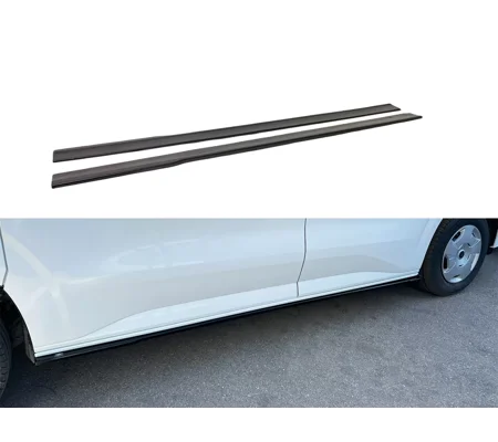 Ford Transit Custom 2023 on Gloss Black Standard SIde Skirt Diffusers Splitters Extensions
