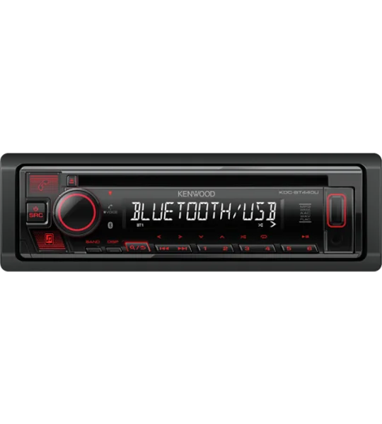 Kenwood KDC-BT440U Bluetooth Car Stereo Cd Aux Usb Spotify Ready