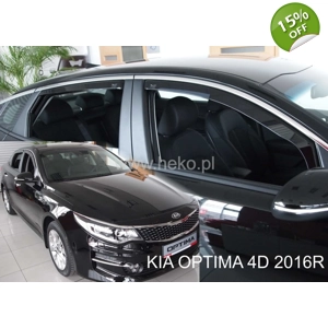 KIA OPTIMA IV JF 4D 2016- SEDAN Hatchback Brand New Heko 4 Piece Wind Deflectors 20171