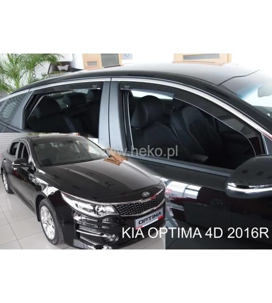 KIA OPTIMA IV JF 4D 2016- SEDAN Hatchback Brand New Heko 4 Piece Wind Deflectors 20171
