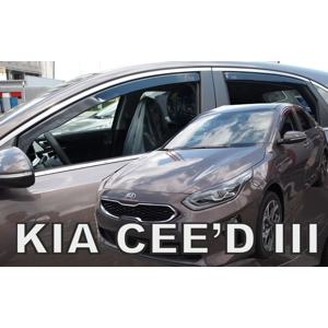 Kia Ceed III 5 Drs Yrs 2018 0n Brand New Heko 4 Piece Wind Deflectors 20183