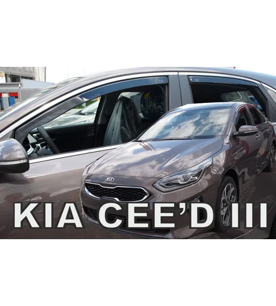 Kia Ceed III 5 Drs Yrs 2018 0n Brand New Heko 4 Piece Wind Deflectors 20183