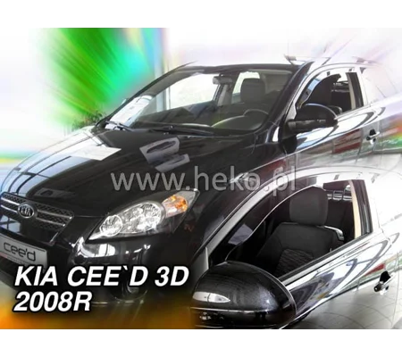 Kia Pro Ceed 3Drs Yrs 08-12 Brand New Heko 2 Piece Wind Deflectors 20139