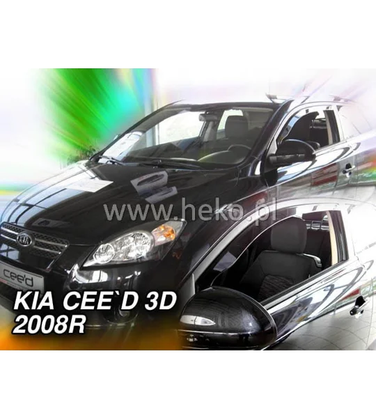 Kia Pro Ceed 3Drs Yrs 08-12 Brand New Heko 2 Piece Wind Deflectors 20139