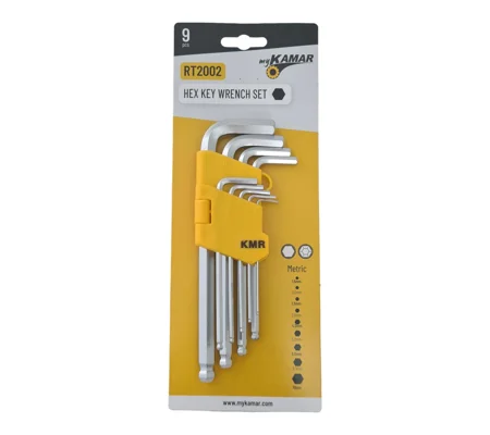 Set of 9-piece Allen keys from KAMAR