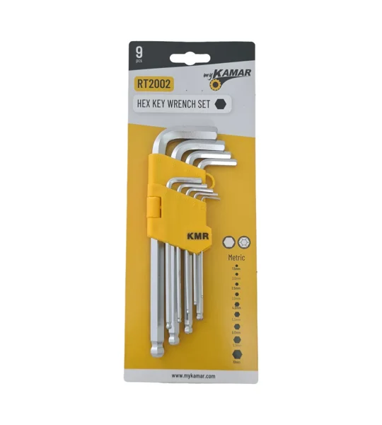 Set of 9-piece Allen keys from KAMAR