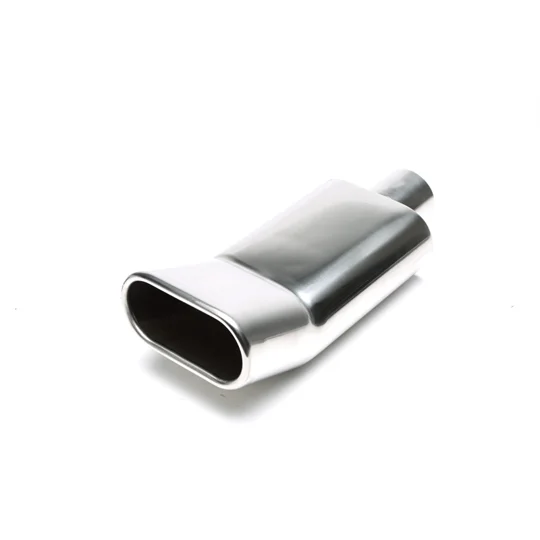 Stainless Steel Weld ON Exhaust Tip Letterbox Style Oval