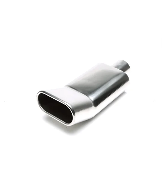 Stainless Steel Weld ON Exhaust Tip Letterbox Style Oval