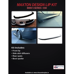 BMW 5 Series E60 Maxton Gloss Black Bodykit Lip Kit