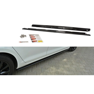 VW GOLF MK7 Standard VII Gloss Black SIDE SKIRTS DIFFUSERS Maxton