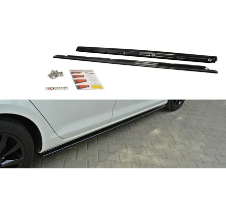 VW GOLF MK7 Standard VII Gloss Black SIDE SKIRTS DIFFUSERS Maxton