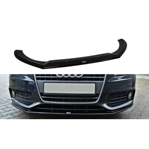 Audi A4 B8 Saloon SE Yrs 08-12, Front Bumper Splitter/Lip Plastic Maxton Gloss Black