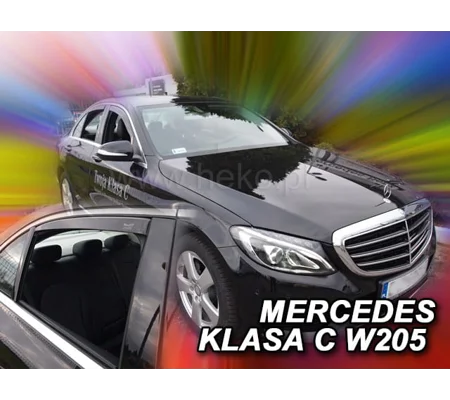 MERCEDES C W205 4drs 2014- Saloon Brand New Heko 4 Piece Wind Deflectors 23291