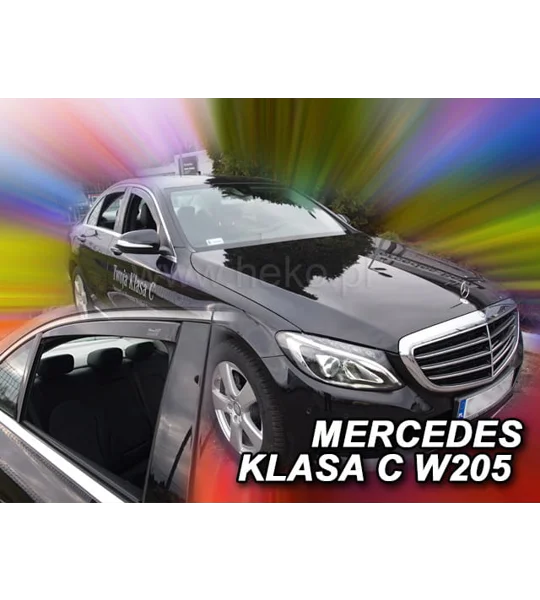 MERCEDES C W205 4drs 2014- Saloon Brand New Heko 4 Piece Wind Deflectors 23291