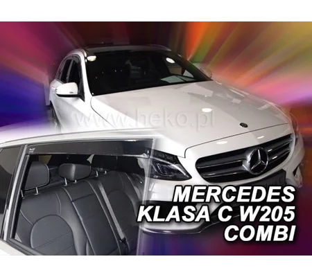 MERCEDES C W205 5drs 2014- WAGON Combi Brand New Heko 4 Piece Wind Deflectors 23292