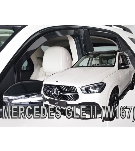 MERCEDES GLE II (W167) 5d 2019-> up Brand New Heko 4 Piece Wind Deflectors 23624