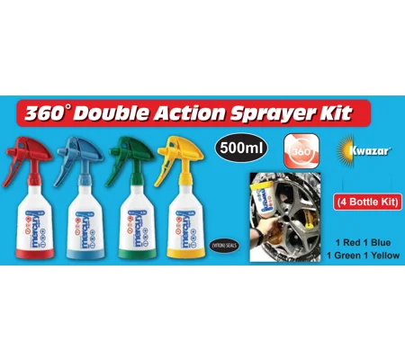Kwazar Mercury Super 360 Cleaning Pro + 4 Spray Bottle Kit