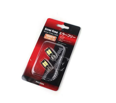 MICHIBA 15 LED T10 CANBUS ERROR FREE White SMD Parking Light Bulbs LED