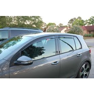 VW Golf MK 6 VI 5dr YRS 08-12 Brand New Heko 4 Piece Wind Deflectors 31176