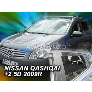 NISSAN QASHQAI +2 5D 11.2008-2013 Brand New Heko 4 Piece Wind Deflectors 24274