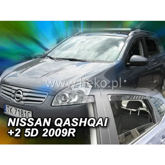 NISSAN QASHQAI +2 5D 11.2008-2013 Brand New Heko 4 Piece Wind Deflectors 24274