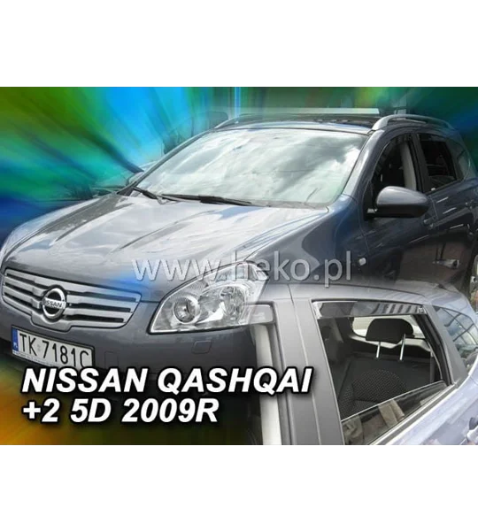 NISSAN QASHQAI +2 5D 11.2008-2013 Brand New Heko 4 Piece Wind Deflectors 24274