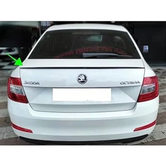 SKODA OCTAVIA MKIII 3 Yrs 13-19 Gloss Black Rear Boot Lip Spoiler