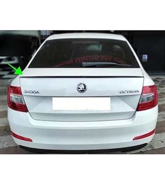 SKODA OCTAVIA MKIII 3 Yrs 13-19 Gloss Black Rear Boot Lip Spoiler