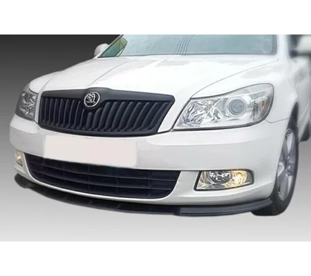 SKODA OCTAVIA MK 2 II Facelift Yrs 09-12 Gloss Front Standard Bumper Lip