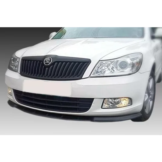 SKODA OCTAVIA MK 2 II Facelift Yrs 09-12 Gloss Front Standard Bumper Lip
