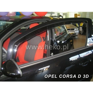 Opel/Vauxhall Corsa D E Yrs 06-19 3Drs Hatchback Brand New Heko 2 Piece Wind Deflectors