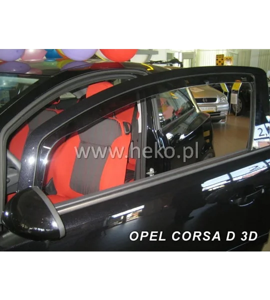 Opel/Vauxhall Corsa D E Yrs 06-19 3Drs Hatchback Brand New Heko 2 Piece Wind Deflectors