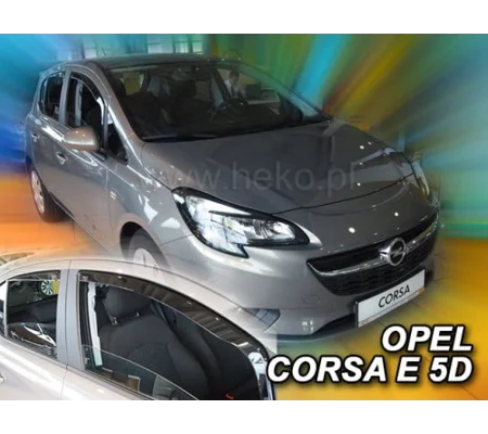 Opel/Vauxhall Corsa D E Yrs 06-2019 5Drs Hatchback Brand New Heko 4 Piece Wind Deflectors 25363