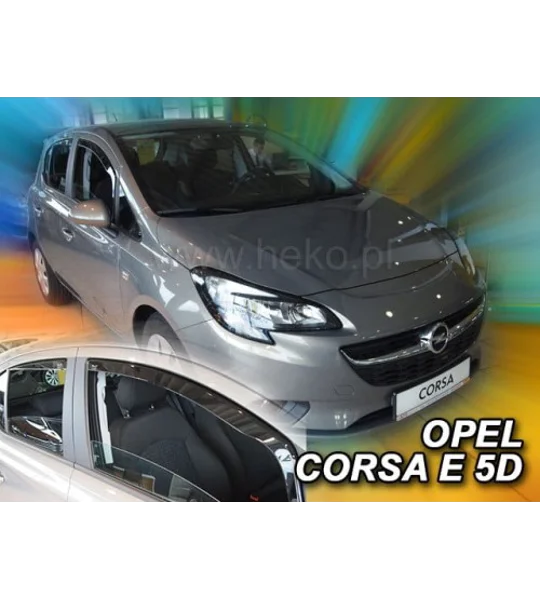 Opel/Vauxhall Corsa D E Yrs 06-2019 5Drs Hatchback Brand New Heko 4 Piece Wind Deflectors 25363