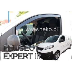 PEUGEOT EXPERT III / TRAVELLER 2016->  New 2 Piece Heko Wind Deflectors 12264