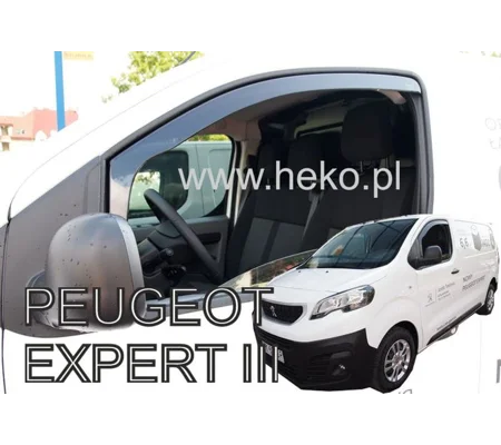 PEUGEOT EXPERT III / TRAVELLER 2016-> New 2 Piece Heko Wind Deflectors 12264