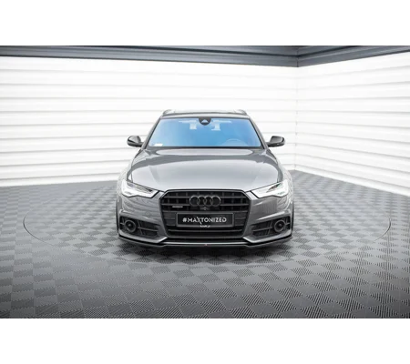 Audi A6 S Line C7F Facelift Yrs 15-18 MAXTON Front Bumper Lip Spoiler Splitter