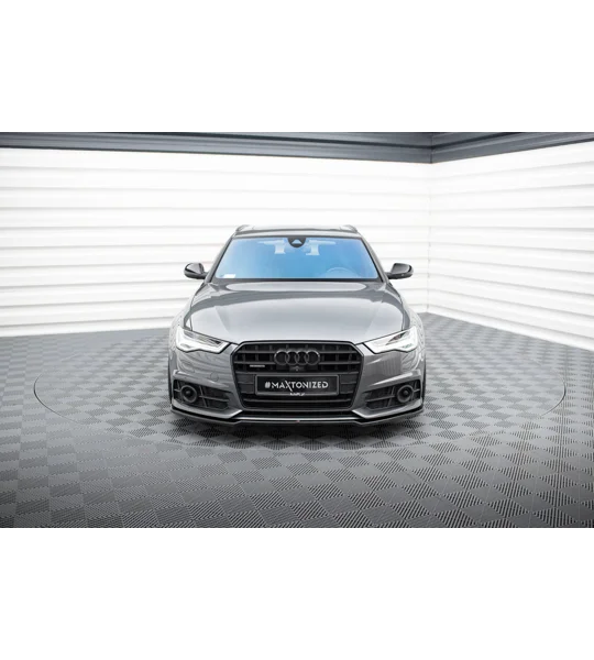 Audi A6 S Line C7F Facelift Yrs 15-18 MAXTON Front Bumper Lip Spoiler Splitter