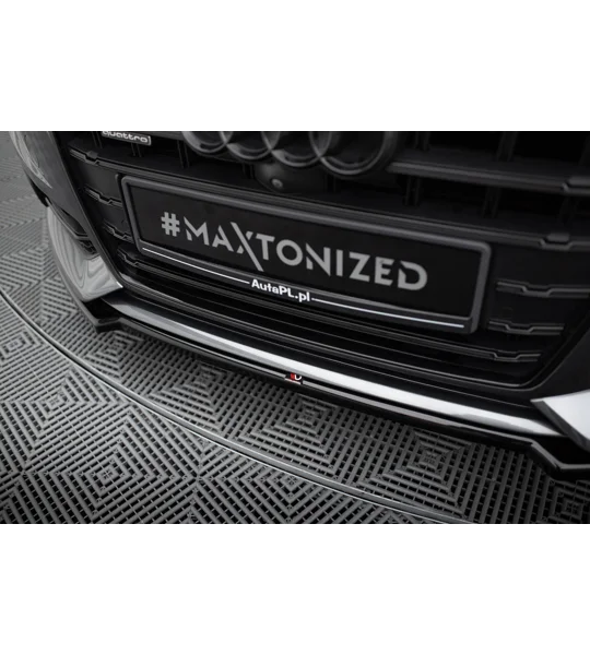 Audi A6 S Line C7F Facelift Yrs 15-18 MAXTON Front Bumper Lip Spoiler Splitter