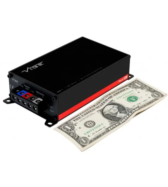 VIBE POWERBOX 400.1M 800 Watts Max Mono Channel Subwoofer Amplifier 400Watts RMS