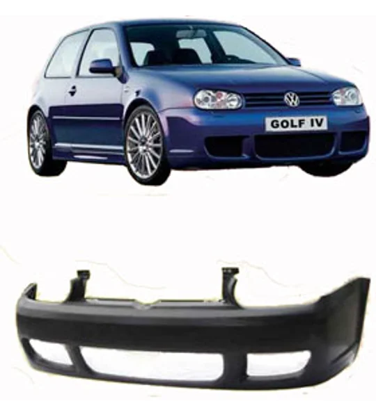 VW Golf MK 4 Yrs 98-04 R32 Style Plastic Front Bumper incl Honeycomb Plastic Grills