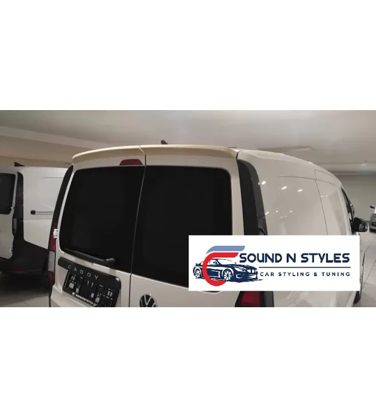 VW CADDY MK5 YRS 2020 Onwards 2 Piece Roof Spoiler for Split Rear Doors