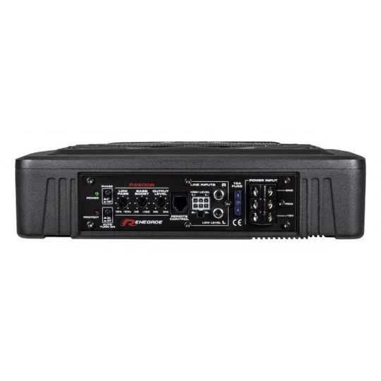 RENEGADE RS600A Active subwoofer 250 Watts Underseat Compact Design