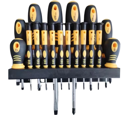 Set of 18 pc Screwdrivers with hanger