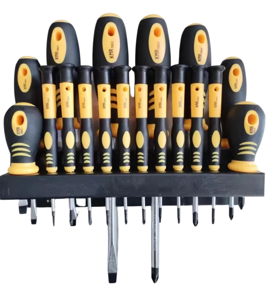 Set of 18 pc Screwdrivers with hanger