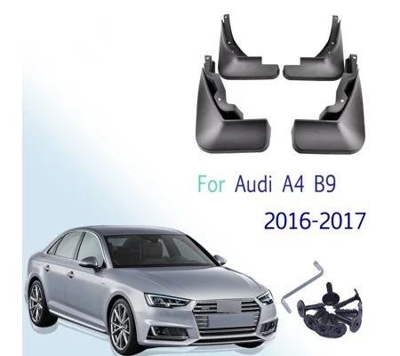 Audi A4 B9 Yrs 2016 On Fitted Moulded Mudflaps